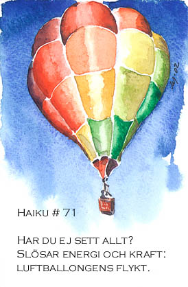 Haiku-vykort